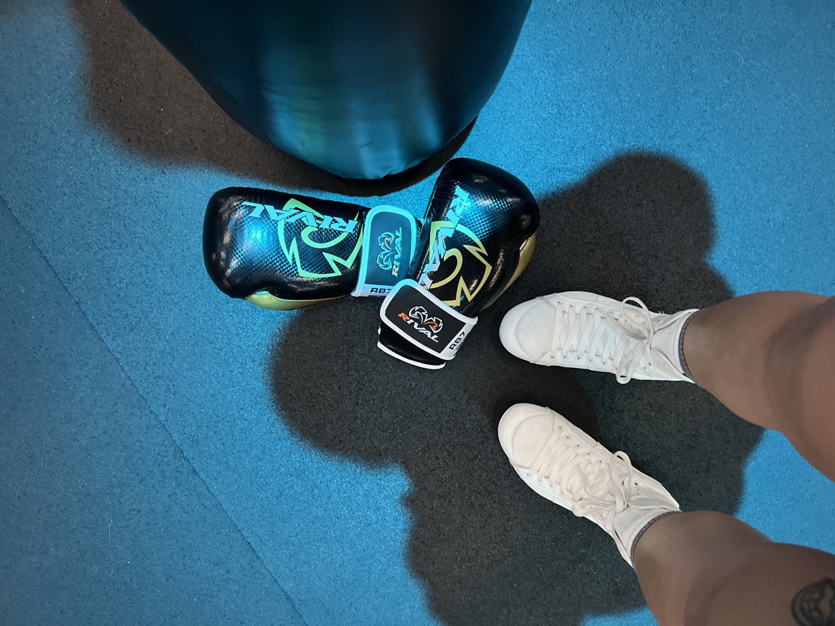 Boxing gloves at the gym